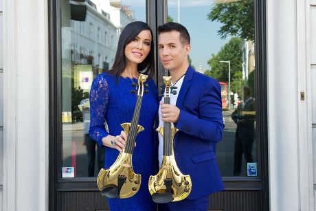 24 carat gold jewel encrusted violins unveiled at Theo Fennell, London, Britain - 04 Sep 2013
