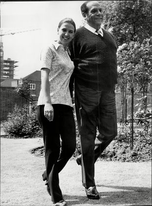Edmundo Ros The Bandleader With His Wife Susan Barbara Smith Outside Their St Johns Wood Park Flat.
