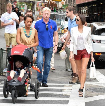 Boris Becker and Sharlely Lilly Kerssenberg out and about in New York, America - 08 Sep 2013
