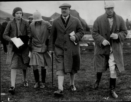 Harry Primrose The 6th Earl Of Rosebery With His Son Lord Dalmeny At Point To Point Horse Race Meeting At Oddington (albert Edward) Harry Meyer Archibald Primrose 6th Earl Of Rosebery Kt Pc (8 January 1882 Oo 31 May 1974) Styled Lord Dalmeny Until 19
