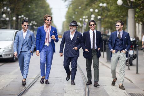 Street Style, Spring Summer 2015, Milan Fashion Week, Italy - 18 Sep 2012