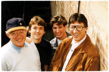 Brian Bennett Drummer With The Shadows His Son Warren Bennett Ben Marvin And His Father Hank Marvin Guitarist With The Shadows 1994.