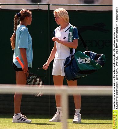 Jana Novotna Speaks Anna Kournikova Following Editorial Stock Photo