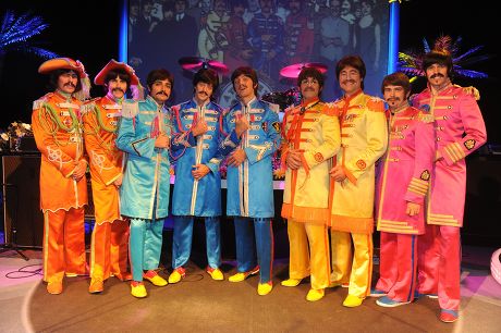 The Beatles Re-born All Nine Of Them....from The Left The George Harrison's: Stephen Hill And John Brosnan The Three Paul Mccartney's: Ian Garcia James Fox And Emanuele Angeletti The John Lennon's: Michael Gagliano And Reuven Gershon And The Ringo