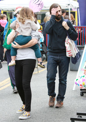 Jason Schwartzman and family out and about, Los Angeles, America - 13 Oct 2013