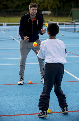 Oliver Golding at White Hart Lane Sport Centre Tennis Courts, London, Britain - 07 Oct 2013
