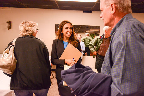 Former Miss America Erika Harold on election campaign for 13th Congressional District, Bloomington, Illinois, America - 15 Oct 2013