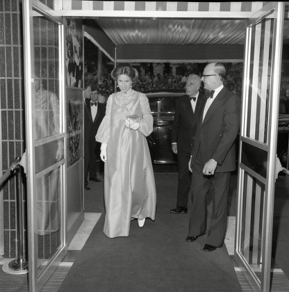 Princess Anne Lord Mountbatten Arrive Cinema Editorial Stock Photo ...