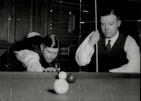 Walter Lindrum And Tom Newman Billiards Players.