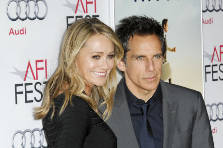 Ben Stiller Wife Christine Taylor Editorial Stock Photo - Stock Image
