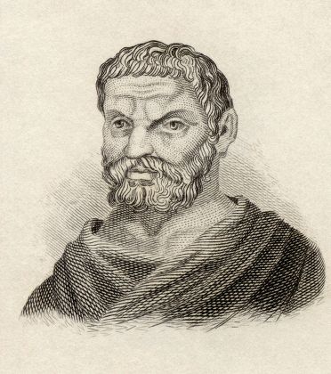 Thales Miletus Born Circa 624 Bc Editorial Stock Photo - Stock Image ...