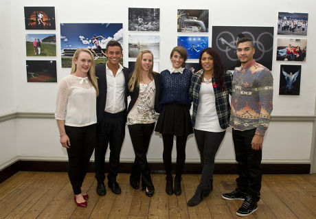 The Magnificent Seven Athletes At The Project Celebration Night. The Athletes Progress Has Been Followed By The Daily Mail For The Last Seven Years. L-r: Gemma Howell Tom Daley Louise Watkin Emily Pidgeon Shanaze Reade And Louis Smith. (giles Scott W