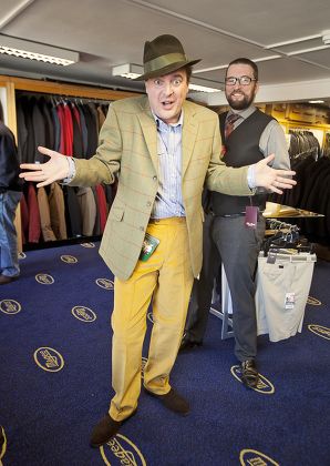 Daily Mail Feature Writer Guy Walters Is Measured By Richard Cole One Of The Owners Of The Famous Gentleman's Outfitters In Cheltenham Which Is Closing Down After 126 Years.