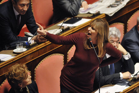 Reaction to Silvio Berlusconi being expelled from parliament by the Senate, Rome, Italy - 27 Nov 2013