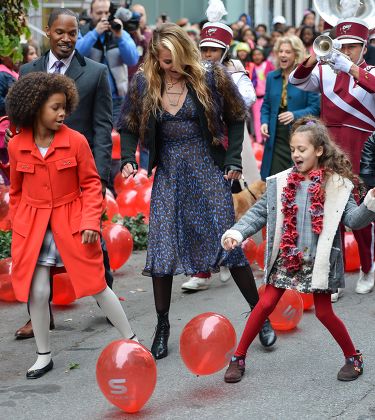 Cameron Diaz Jamie Foxx Quvenzhane Wallis Editorial Stock Photo - Stock