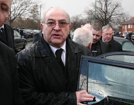 Gangster Freddie Foreman. The Funeral Of Former London Gangland Figure And Contemporary Of The Krays Joseph Pyle Held At St Theresa's R.c. Church In Sutton. Pictured Is Gangster Freddie Foreman.