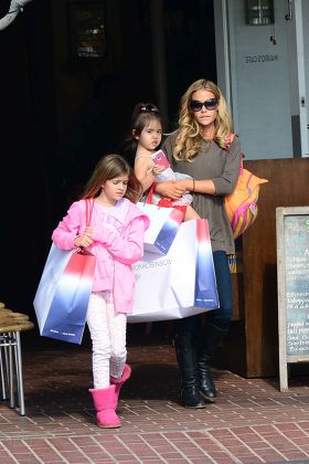 Denise Richards out and about with her daughters, Los Angeles, America - 05 Dec 2013
