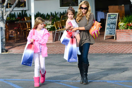 Denise Richards out and about with her daughters, Los Angeles, America - 05 Dec 2013