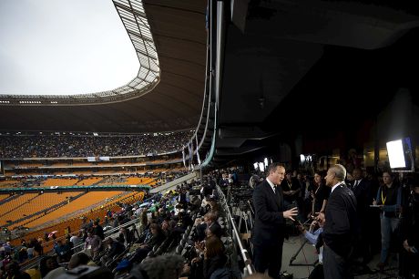 Nelson Mandela memorial service at the FNB Stadium, Johannesburg, South Africa - 10 Dec 2013