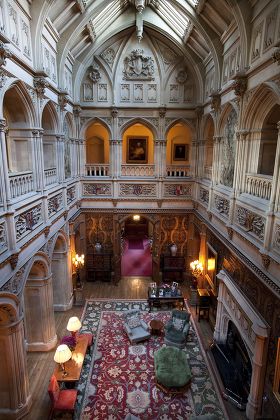 Highclere Castle Smoking Room Editorial Stock Photo - Stock Image ...