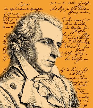 Friedrich Von Schiller Portrait Historical Manuscript Editorial Stock ...