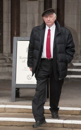 Former N.u.m. Leader Arthur Scargill Leaving The High Court In London After Losing His Battle To Remain In His Rented Property In London Paid For By The N.u.m.