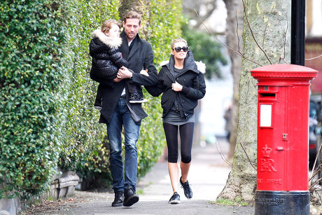 Abbey Clancy and Peter Crouch out and about, London, Britain - 09 Jan 2014