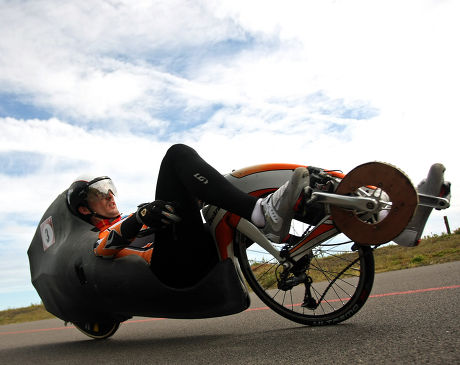 Recumbent Bicycle Editorial Stock Photo 