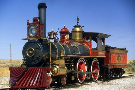 Engine No 119 Golden Spike Historic Editorial Stock Photo - Stock Image ...