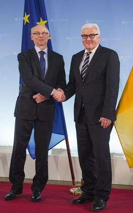 EU Budget Commissioner Janusz Lewandowski in Berlin, Germany - 23 Jan 2014