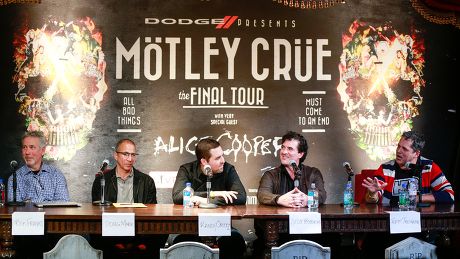 Motley Crue press Conference to Announce the Upcoming 'Final Tour' at the Roosevelt Hotel, Los Angeles, America - 28 Jan 2014