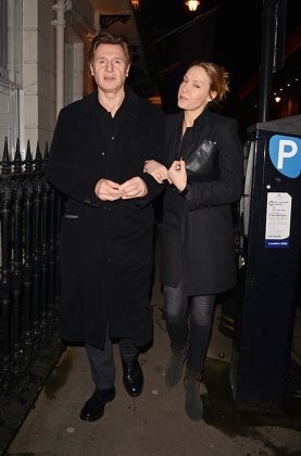 Liam Neeson at the Samosan restaurant, London, Britain - 30 Jan 2014