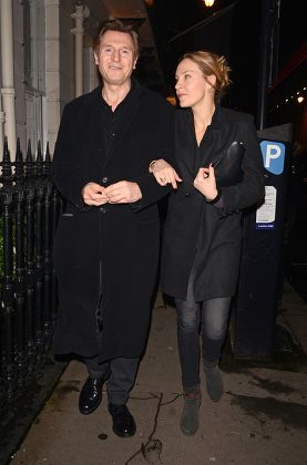 Liam Neeson at the Samosan restaurant, London, Britain - 30 Jan 2014