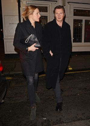 Liam Neeson with his girlfriend Freya St. Johnston