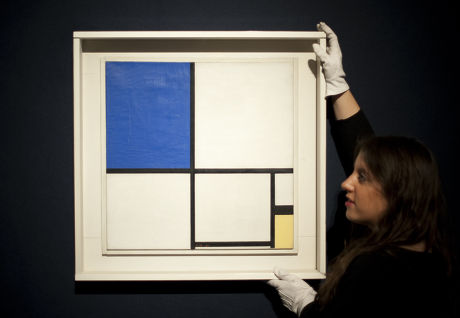 Composition No2 Blue Yellow 1930 Piet Editorial Stock Photo - Stock ...