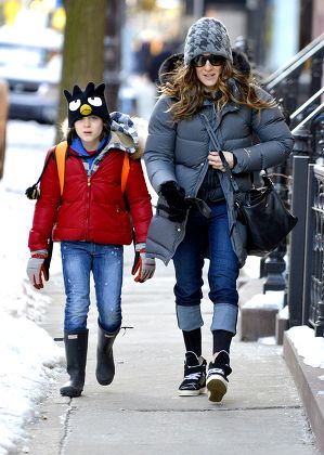 Sarah Jessica Parker out and about in New York, America - 12 Feb 2014