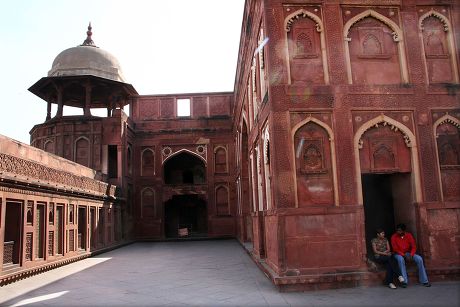 Agra Fort Known Lal Qila Located Editorial Stock Photo - Stock Image ...