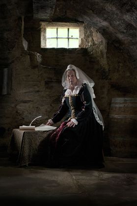 Mary Queen Scots Posed By Model Editorial Stock Photo - Stock Image