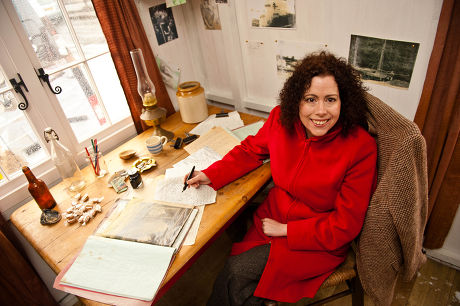 Replica of Dylan Thomas writing shed unveiled, Laugharne, Wales - 14 Feb 2014