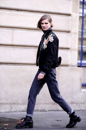 Street Style, Paris Fashion Week, France - 26 Feb 2014