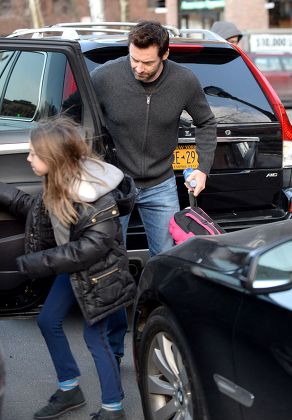 Hugh Jackman out and about in New York, America - 27 Feb 2014