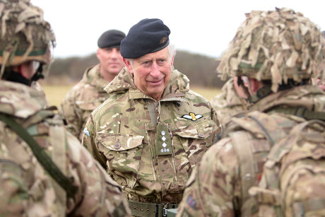 Prince Charles Colonelinchief Visiting Castlemartin Range Editorial ...