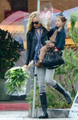 Kimberly Stewart out and about with daughter Delilah Del Toro, Los Angeles, America - 01 Mar 2014