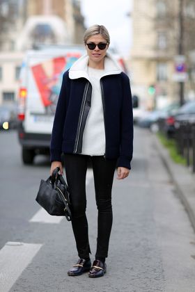Street Style, Paris Fashion Week, France - 01 Mar 2014