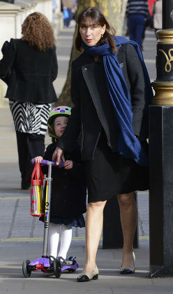 Samantha Cameron taking daughter Florence to nursery school, Westminster, London, Britain - 17 Mar 2014