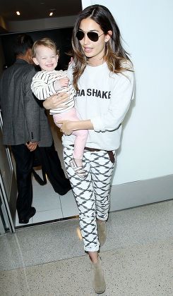 Lily Aldridge at LAX airport, Los Angeles, America - 25 Mar 2014