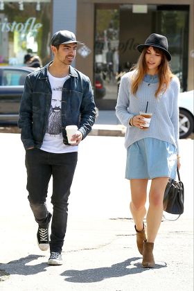 Joe Jonas and Blanda Eggenschwile out and about in Los Angeles, America - 31 Mar 2014