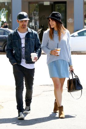 Joe Jonas and Blanda Eggenschwile out and about in Los Angeles, America - 31 Mar 2014