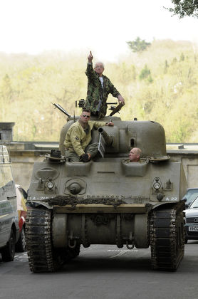 Tank Protest Against Residents Parking Zone, Bristol, Britain - 09 Apr 2014