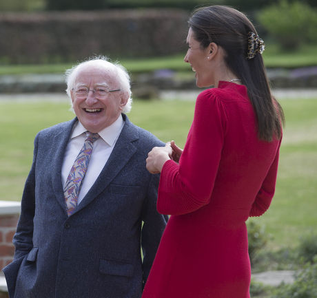 President of Ireland Michael Higgins visits Park House Stables, Kingsclere, Berkshire, Britain - 10 Apr 2014
